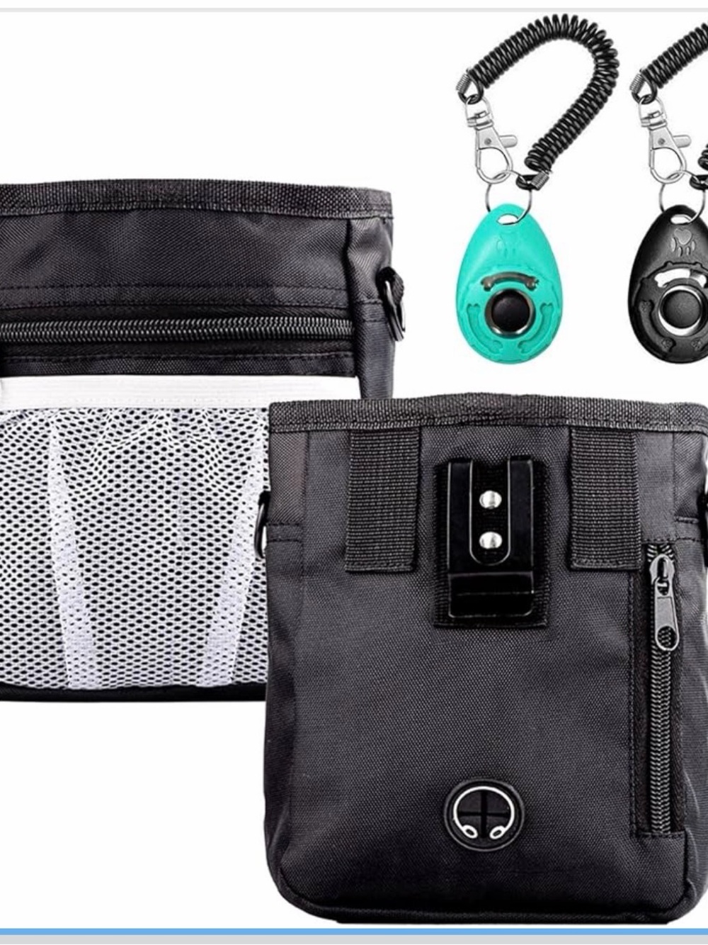 Dog Training pouch with 2 clickers. New in Package